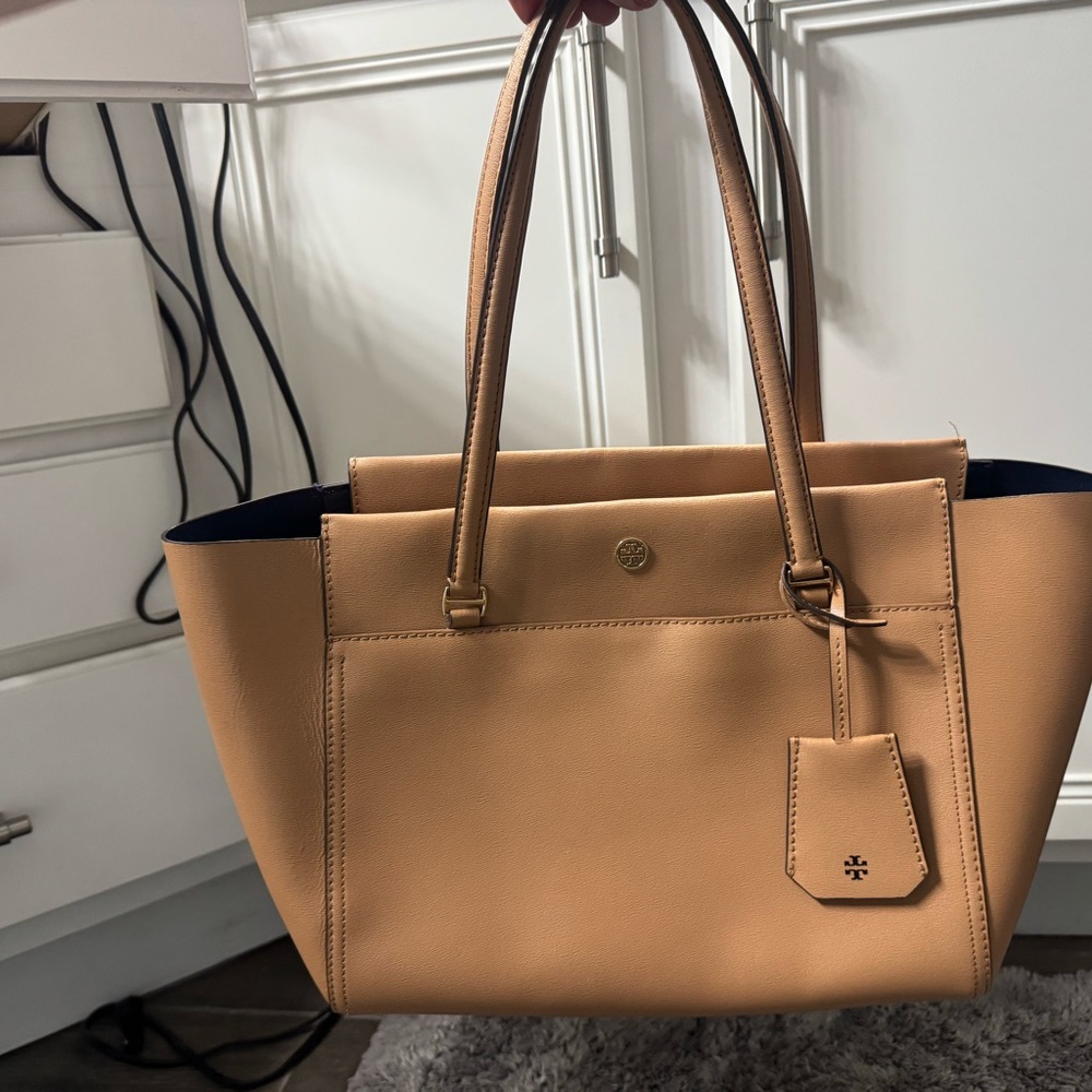Tory Burch Tan Leather Tote Bag